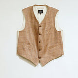 RANCH WORKER VEST HEMP LINEN