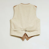 RANCH WORKER VEST HEMP LINEN