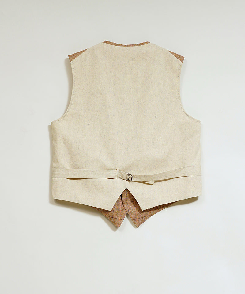 RANCH WORKER VEST HEMP LINEN