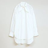 BOW TIE BLOUSE COTTON TWILL