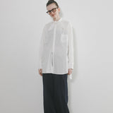BOW TIE BLOUSE COTTON TWILL
