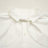 BOW TIE BLOUSE COTTON TWILL