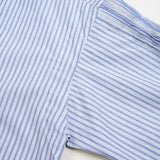 GATHER COLLAR BLOUSE STRIPE