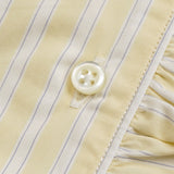 GATHER COLLAR BLOUSE STRIPE