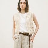CROCHET VEST COTTON CORD