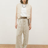 CROCHET VEST COTTON CORD