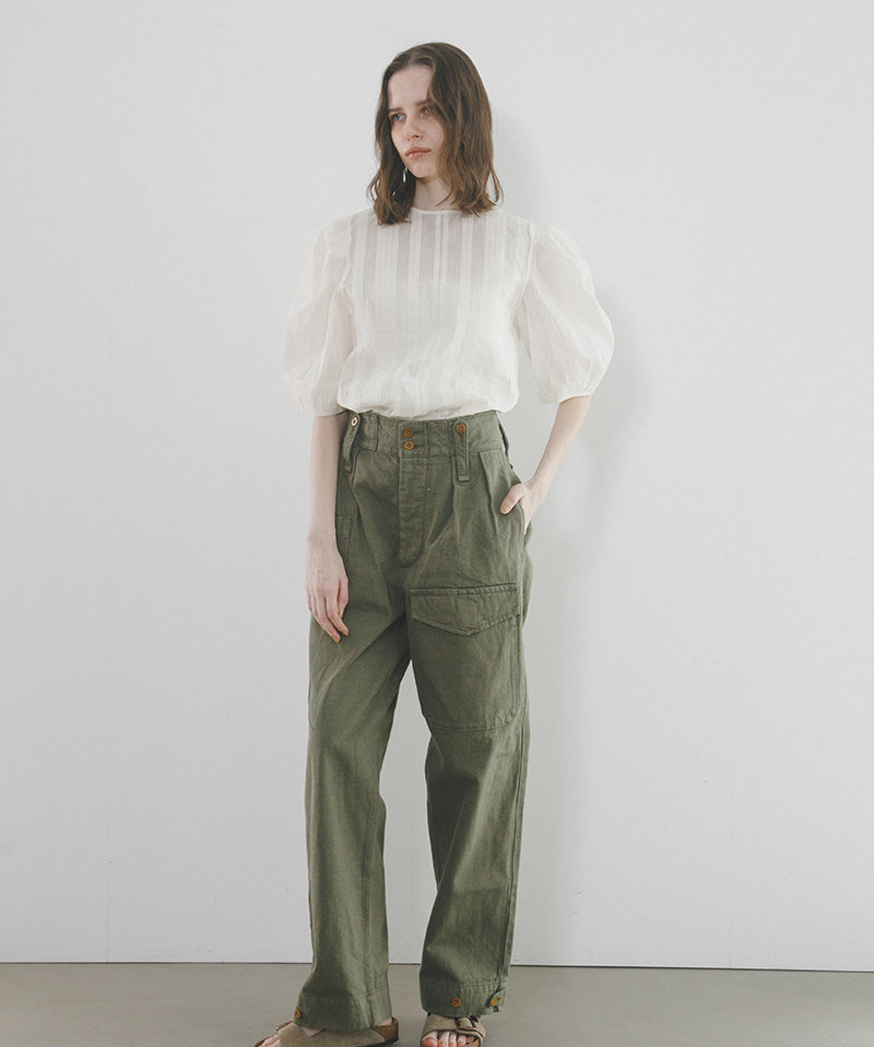 BRITISH ARMY PANT LOOSE DENIM - WOMAN