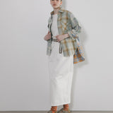 SWEDISH RANCH SKIRT HERRINGBONE