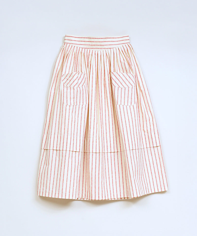 WORK SKIRT STRIPE C/L
