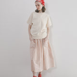 WORK SKIRT STRIPE C/L