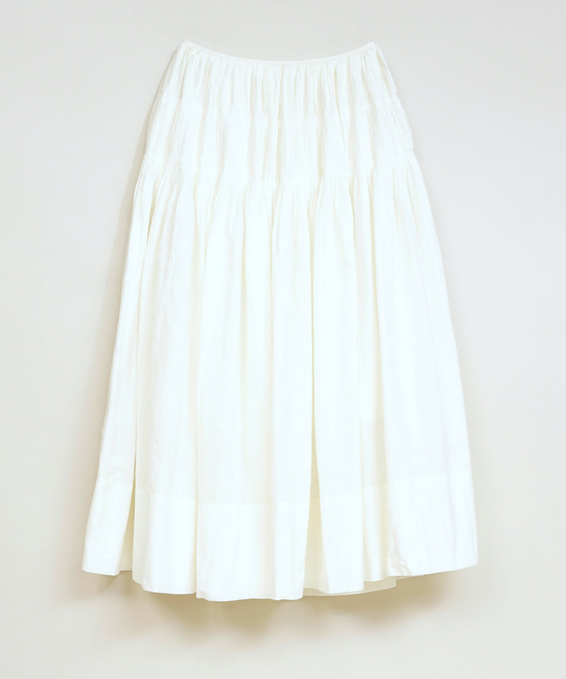 HAND PLEATED SKIRT KHADI