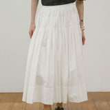 HAND PLEATED SKIRT KHADI