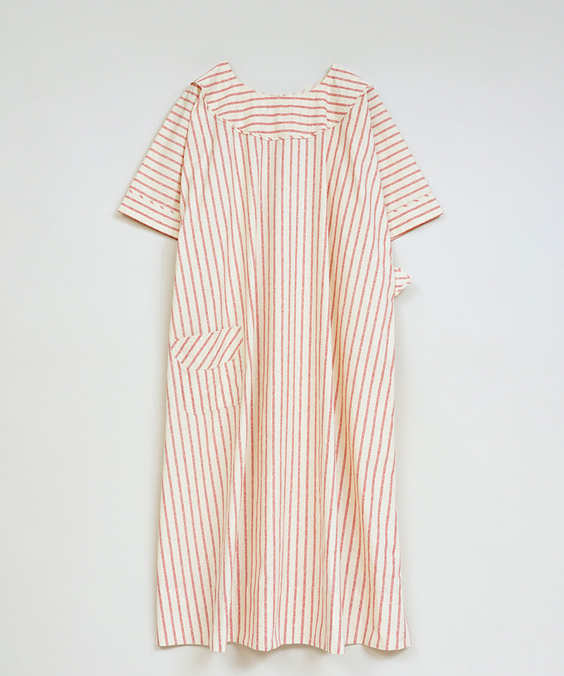 2WAY WORK DRESS STRIPE C/L