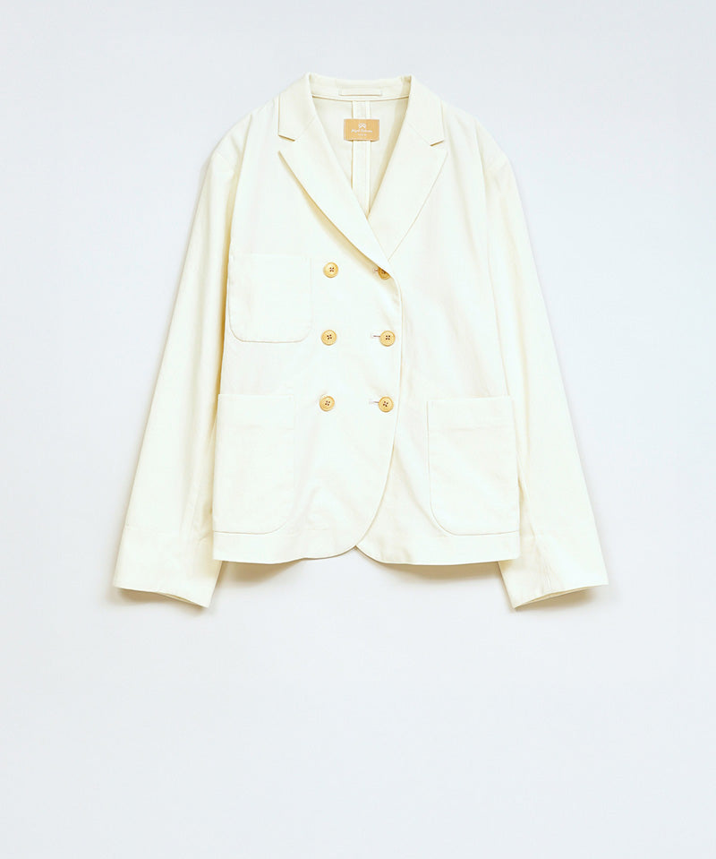GENTLEMANS DOUBLE BREASTED JACKET COTTON TWILL