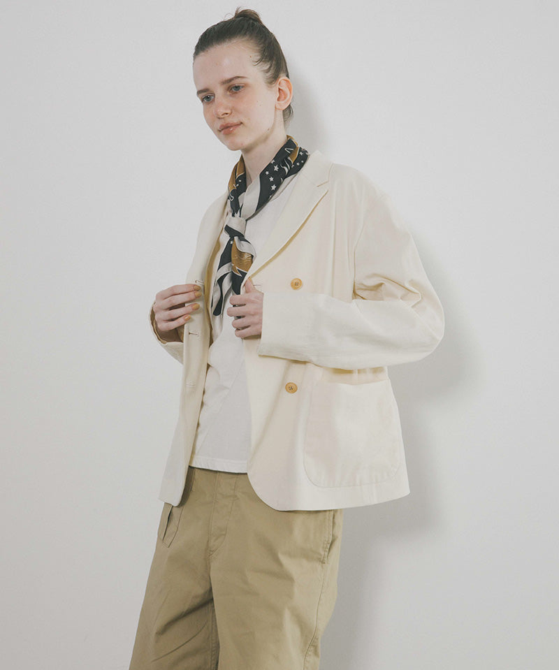 GENTLEMANS DOUBLE BREASTED JACKET COTTON TWILL