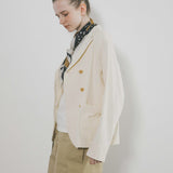 GENTLEMANS DOUBLE BREASTED JACKET COTTON TWILL
