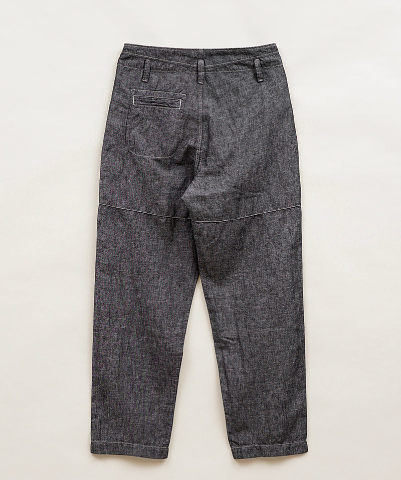 PT02-02 ANGLED PANT LINEN DENIM