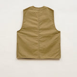 V01 WORK SUIT VEST SLUB SATEEN