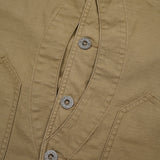 V01 WORK SUIT VEST SLUB SATEEN