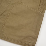 V01 WORK SUIT VEST SLUB SATEEN