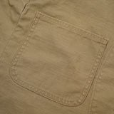 V01 WORK SUIT VEST SLUB SATEEN