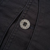 V01 WORK SUIT VEST SLUB SATEEN