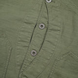 V01 WORK SUIT VEST SLUB SATEEN