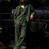 V01 WORK SUIT VEST SLUB SATEEN