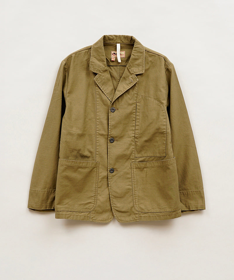 JK04 WORK SUIT JACKET SLUB SATEEN