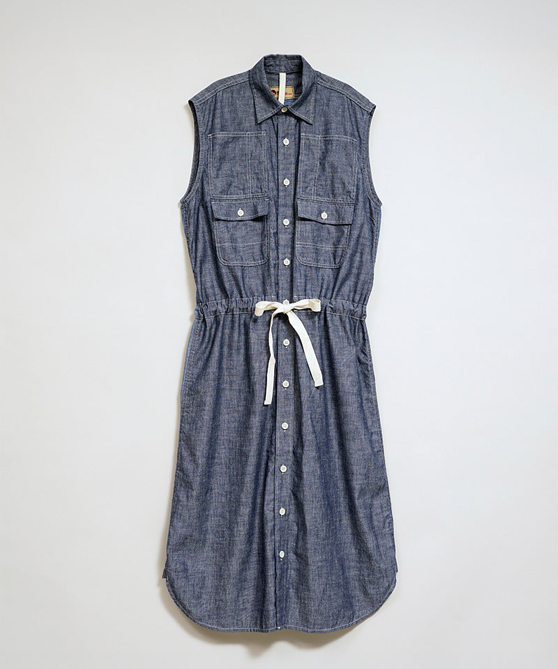 D51A WORK SH DR 2TONE CHAMBRAY