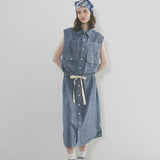 D51A WORK SH DR 2TONE CHAMBRAY