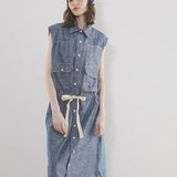D51A WORK SH DR 2TONE CHAMBRAY