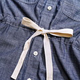 D51A WORK SH DR 2TONE CHAMBRAY
