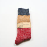 THREE TONE BORDER SOCKS