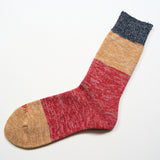 THREE TONE BORDER SOCKS
