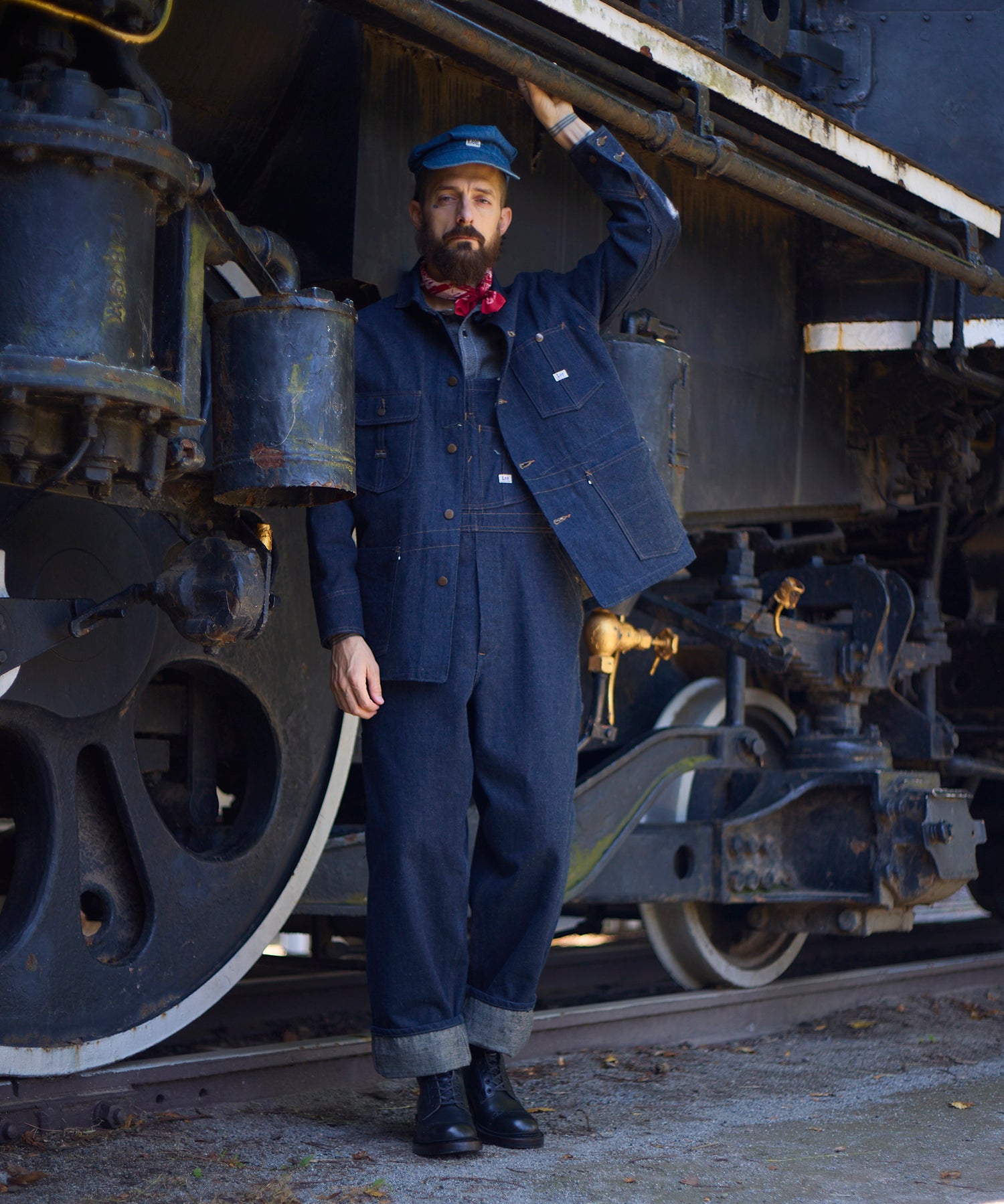 Lee × Nigel Cabourn ʼOXʼed Silverʼ - RAILWAY MAN LOCO JACKET