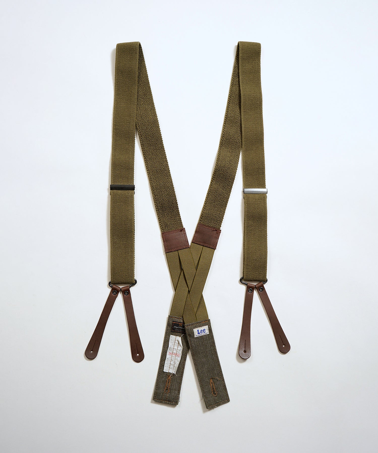 Lee × Nigel Cabourn ʼOXʼed Silverʼ - FIELD WORKER SUSPENDER