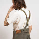 Lee × Nigel Cabourn ʼOXʼed Silverʼ - FIELD WORKER SUSPENDER