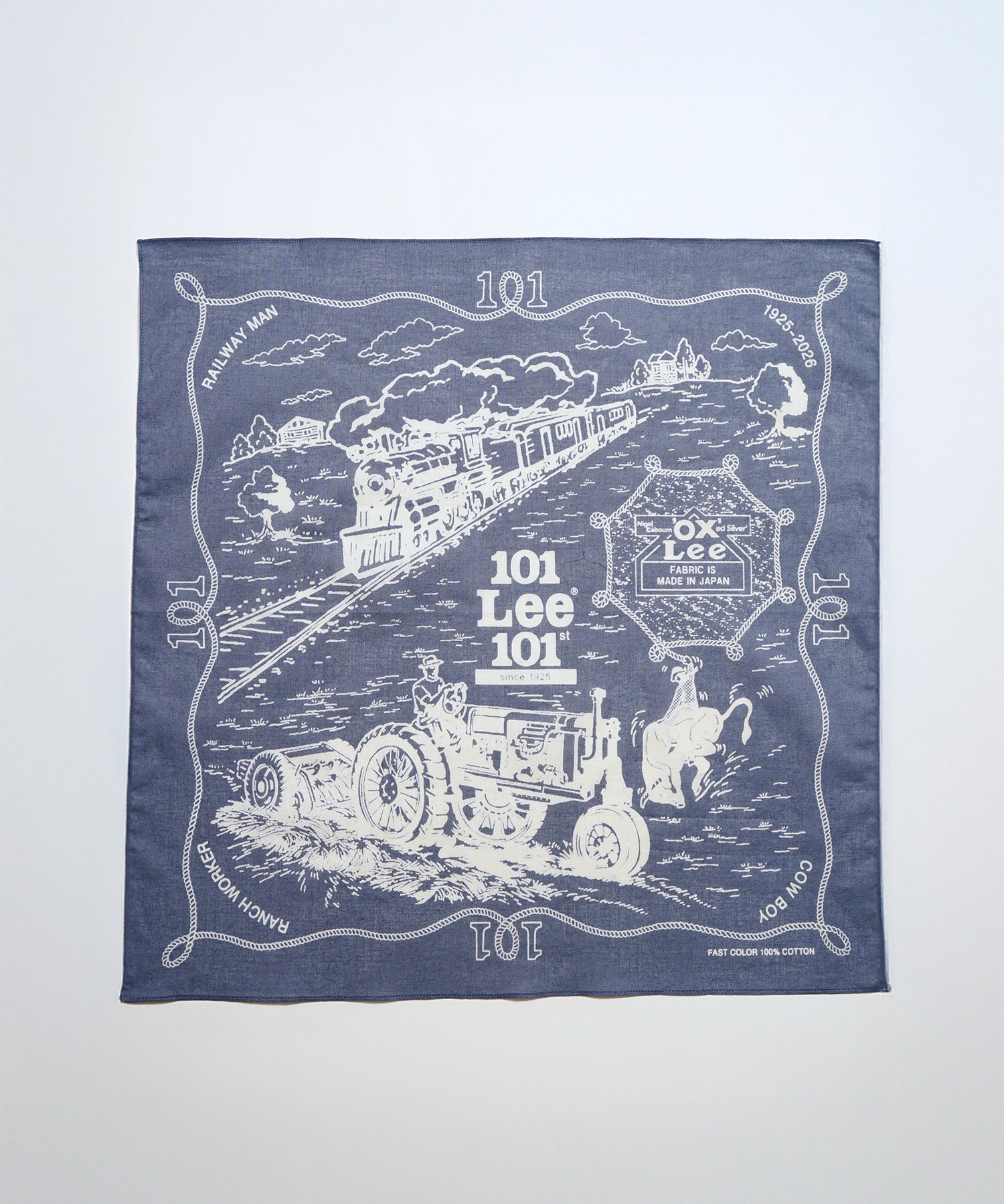 Lee × Nigel Cabourn ʼOXʼed Silverʼ - 101 BANDANA