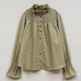 FRENCH SMOKING BLOUSE TWILL