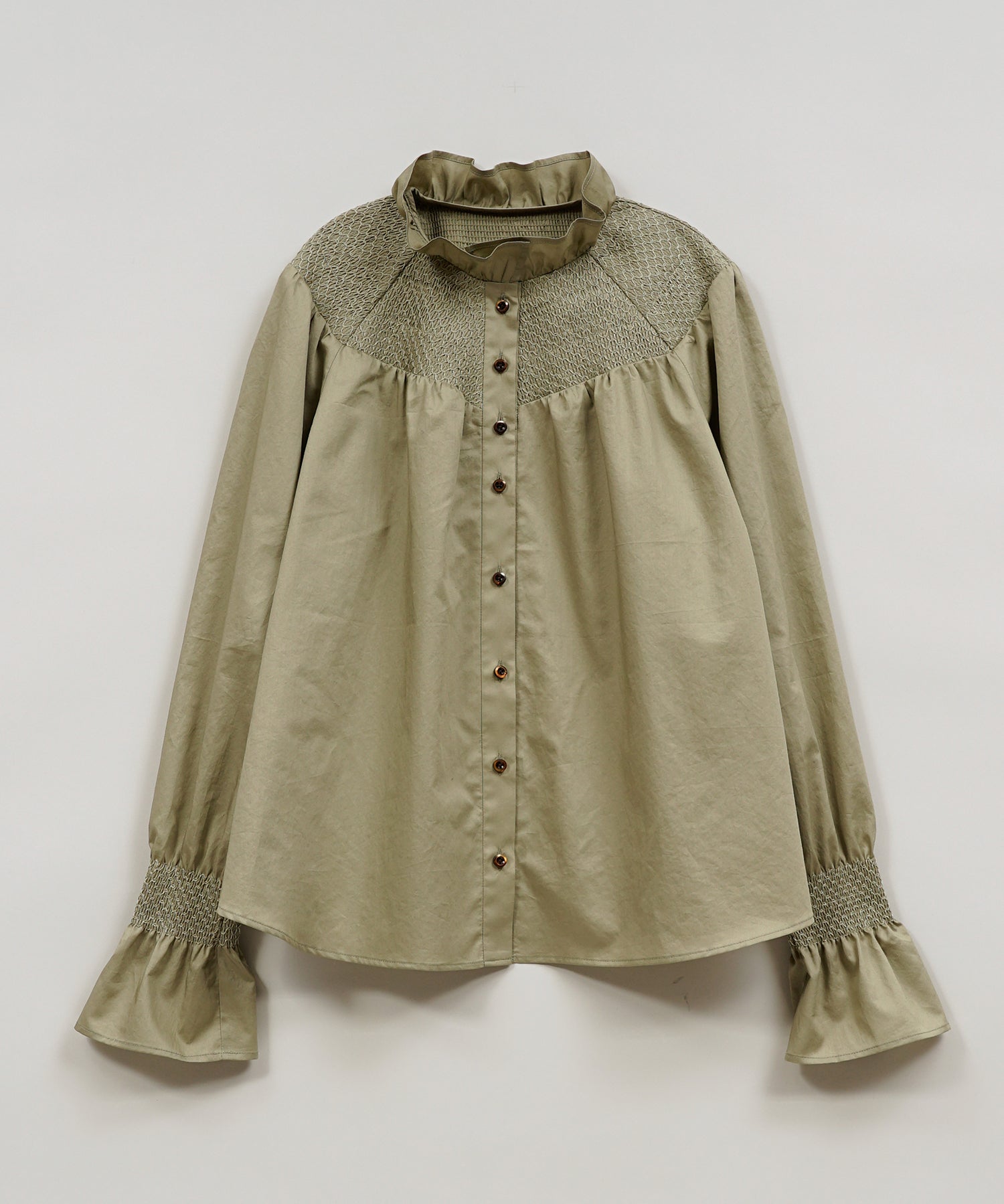 FRENCH SMOKING BLOUSE TWILL