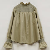 FRENCH SMOKING BLOUSE TWILL
