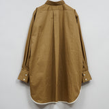 OVER PIPING SHIRT TWILL