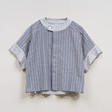 50s CREW NECK BLOUSE STRIPE