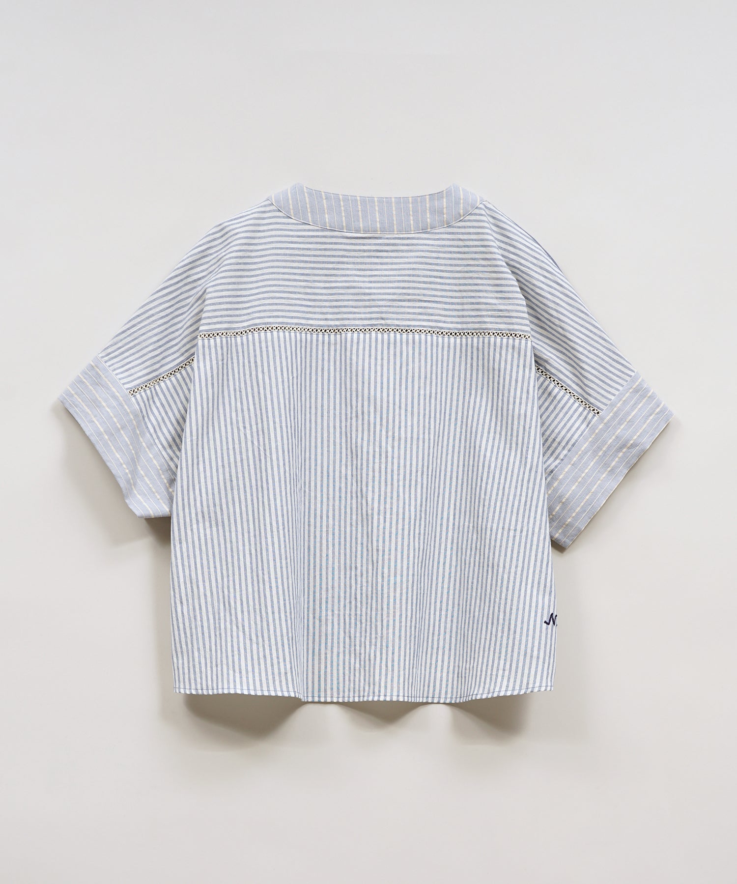 50s CREW NECK BLOUSE STRIPE
