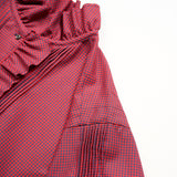 GATHER COLLAR BLOUSE WOOL