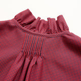 GATHER COLLAR BLOUSE WOOL
