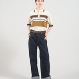 BORDER KNIT POLO