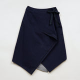 HANDKERCHIEF HEM WRAP SKIRT NOIL