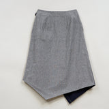 HANDKERCHIEF HEM WRAP SKIRT NOIL